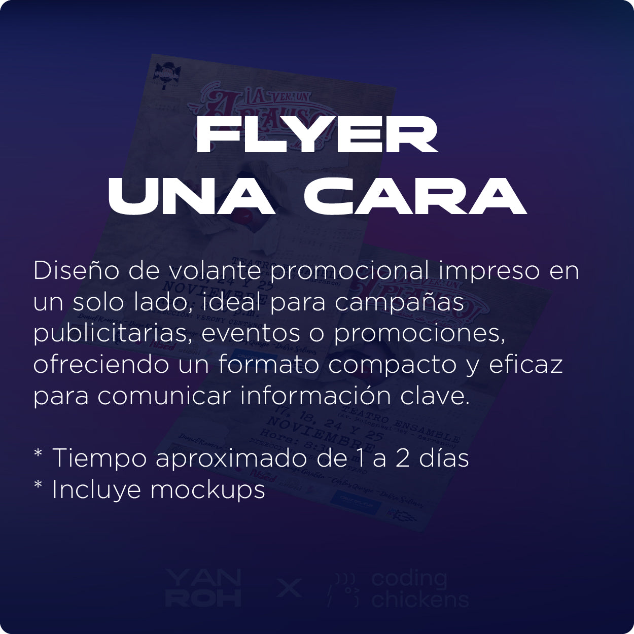 Flyer una Cara