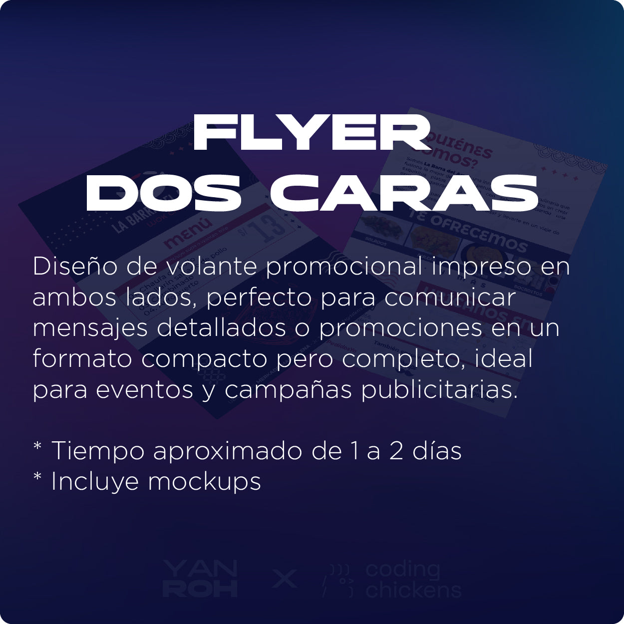 Flyer dos Caras