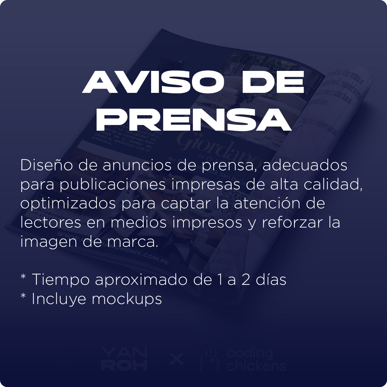 Aviso de Prensa