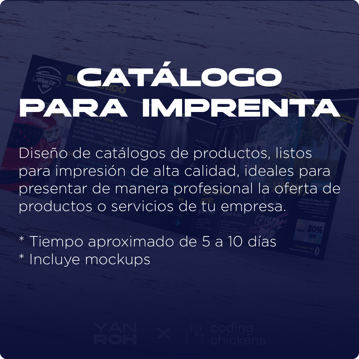 Catálogo para Imprenta